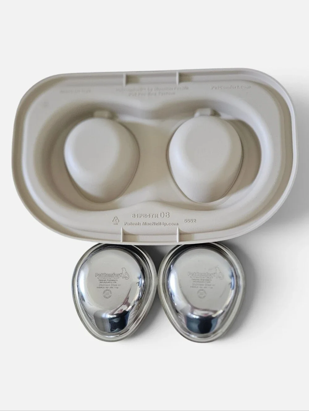 WeatherTech Double Low Pet Feeding System Tan